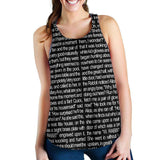 Alice In Wonderland Women's Racerback Tank - Gifts For Reading Addicts