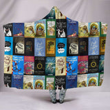 Books Bookish Hooded Blanket - Gifts For Reading Addicts