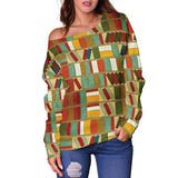 BOOKISH OFF SHOULDER SWEATER - Gifts For Reading Addicts