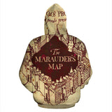 The Marauders Map All Over Print Hoodie - Gifts For Reading Addicts