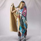 Alice In Wonderland Book Covers Hooded Blanket - Gifts For Reading Addicts