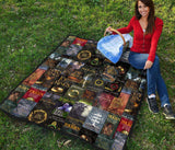 The Lord Of The Rings Books Covers Quilt - Gifts For Reading Addicts