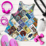 Alice In Wonderland Book Covers Women's Tank - Gifts For Reading Addicts