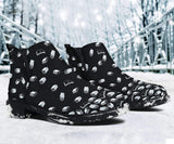 Black Bookish Pattern Fashion Boots - Gifts For Reading Addicts