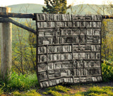 Bookish Pattern Quilt - Gifts For Reading Addicts