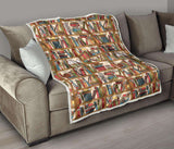 Bookish Pattern Quilt - Gifts For Reading Addicts