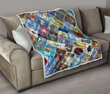 Alice In Wonderland Book Covers Quilt - Gifts For Reading Addicts