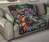 HP Book Cover Pattern Quilt - Gifts For Reading Addicts