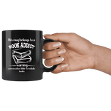 "Book addict"11oz black mug - Gifts For Reading Addicts