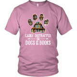 "Dogs and books" Unisex T-Shirt - Gifts For Reading Addicts