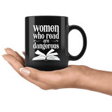 "Women who read"11oz black mug - Gifts For Reading Addicts