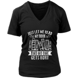 "Just Let Me Read" V-neck Tshirt - Gifts For Reading Addicts