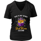 "Bookworm costume" V-neck Tshirt - Gifts For Reading Addicts