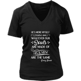 "He's more myself than i am" V-neck Tshirt - Gifts For Reading Addicts