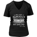 "You are sunlight" V-neck Tshirt - Gifts For Reading Addicts