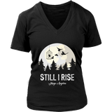 "Still I Rise" V-neck Tshirt - Gifts For Reading Addicts
