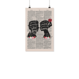 Pride and prejudice vintage dictionary poster - Gifts For Reading Addicts