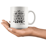 "We fall in love"11oz white mug - Gifts For Reading Addicts