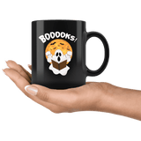 "BOOOOKS"11oz Black Mug - Gifts For Reading Addicts