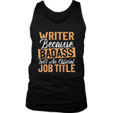 "badass isn't an official job title" Men's Tank Top - Gifts For Reading Addicts