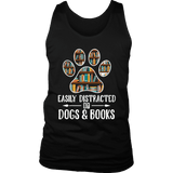 "Dogs and books" Men's Tank Top - Gifts For Reading Addicts