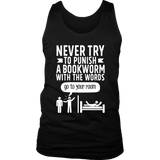 "Punish A Bookworm" Men's Tank Top - Gifts For Reading Addicts