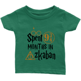 "Spent 9 Months In Azkaban"Infant T-Shirt - Gifts For Reading Addicts