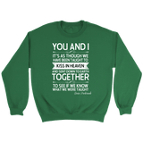 "You and i" Sweatshirt - Gifts For Reading Addicts