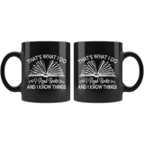 "I Read Books"11oz Black Mug - Gifts For Reading Addicts