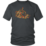 "Canada Bookish Map" Unisex T-Shirt - Gifts For Reading Addicts