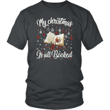 "My Christmas Is All Booked" Unisex T-Shirt - Gifts For Reading Addicts
