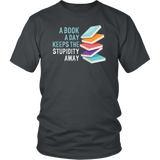 "A Book A Day" Unisex T-Shirt - Gifts For Reading Addicts