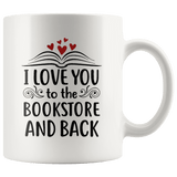 "I love you" 11oz white mug - Gifts For Reading Addicts