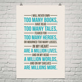 I Will Never Own Too Many Books ... - Gifts For Reading Addicts