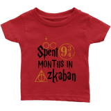 "Spent 9 Months In Azkaban"Infant T-Shirt - Gifts For Reading Addicts