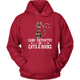 "Cats and books" Hoodie - Gifts For Reading Addicts