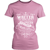 I am a writer Fitted T-shirt - Gifts For Reading Addicts