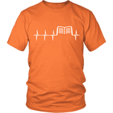 Book heart pulse Unisex T-shirt - Gifts For Reading Addicts