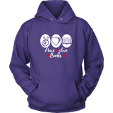 Peace, Love, Books Hoodie - Gifts For Reading Addicts