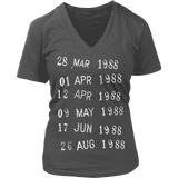 Library Stamp V-neck - Gifts For Reading Addicts