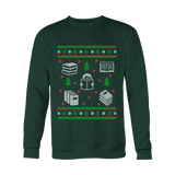 Christmas Bookish Ugly design Sweatshirt - Gifts For Reading Addicts