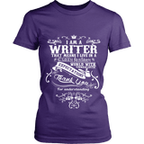 I am a writer Fitted T-shirt - Gifts For Reading Addicts