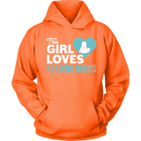 This girl loves reading books Hoodie - Gifts For Reading Addicts