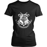 The Hogwarts Crest Fitted T-shirt - Gifts For Reading Addicts