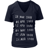 Library Stamp V-neck - Gifts For Reading Addicts