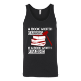 A book worth banning is a book worth reading Unisex Tank - Gifts For Reading Addicts