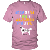 Outside of a dog a book is man's best friend Unisex T-shirt - Gifts For Reading Addicts