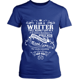 I am a writer Fitted T-shirt - Gifts For Reading Addicts