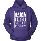 High Shelf Esteem Hoodie - Gifts For Reading Addicts