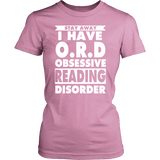 Stay Away I Have O.R.D Fitted T-shirt - Gifts For Reading Addicts